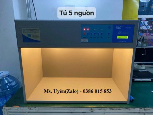 tủ so màu 5 nguồn sáng